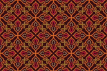Hand drawn abstract seamless pattern, ethnic background, simple style, great for textiles, banners, wallpapers, backgrounds