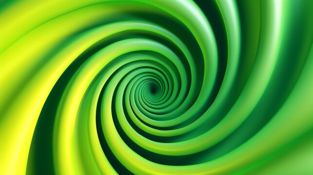 Abstract green spiral pattern