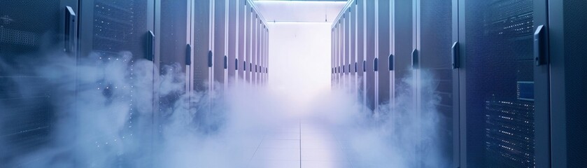 Data centers, with their servers and cloud computing capabilities, illuminate the path through the fog of digital demands
