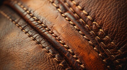close up of leather jacket