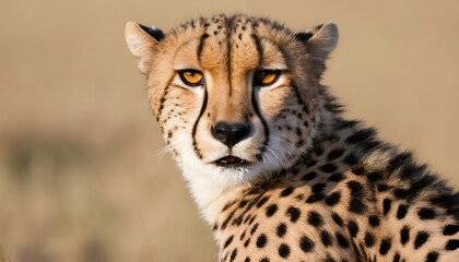 A Cheetah With Its Eyes Locked On Its Prey Unwave