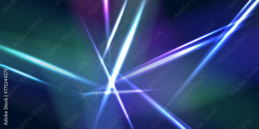 Poster Defocused abstract retro film analog effect for using over photos as overlay or screen filter. Vector colorful vector lenses and light flares with transparent effects.