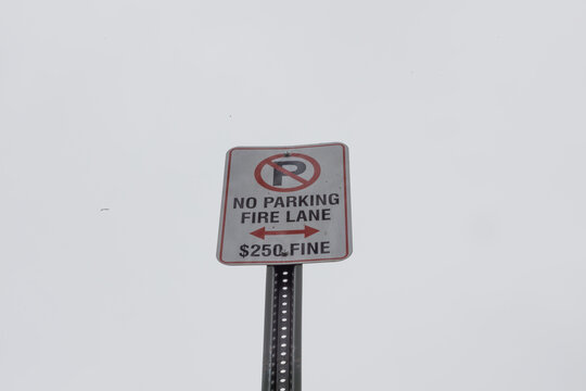 no parking sign low angle