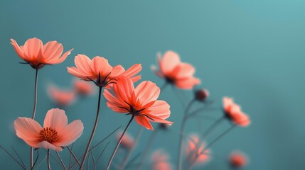 Stylized Wildflower Closeup Generative AI