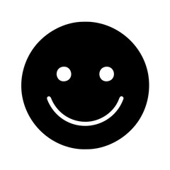 Fototapeta premium Happy Smiling emoji icon vector graphic element symbol illustration on a Transparent Background