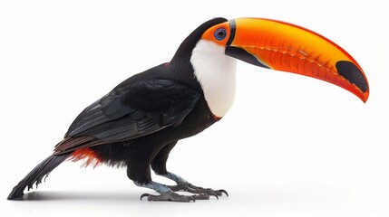Fototapeta premium Colorful Toucan Bird With Large Beak