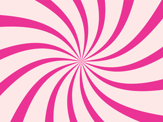 sweet Strawberry candy rays abstract backgrounds,  Vector delightful pink ice cream wallpaper with swirl pattern