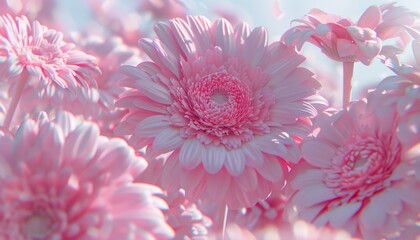Vibrant Floral Ambience in Aesthetic Spring Lighting Generative AI