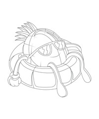 Fruit Coloring Page For Kids