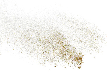 Fototapeta na wymiar Gold glitter, Golden sparkle confetti, Shiny glittering dust