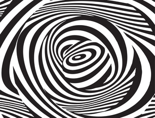  White abstract rotated lines.vortex form. Geometric art. Design element. Digital image with a psychedelic stripes.Design element for prints, web, template