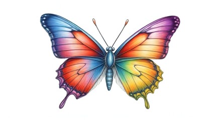 Fototapeta na wymiar A colorful butterfly (91)
