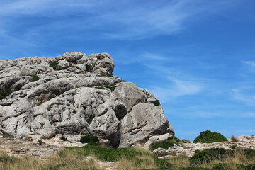 Rocks and stones located on the island of Majorca (Mallorca), Spain.