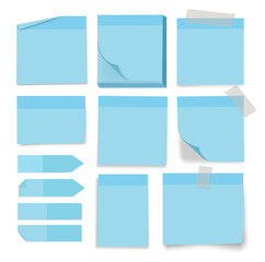 post its all variations blue flags square, tape