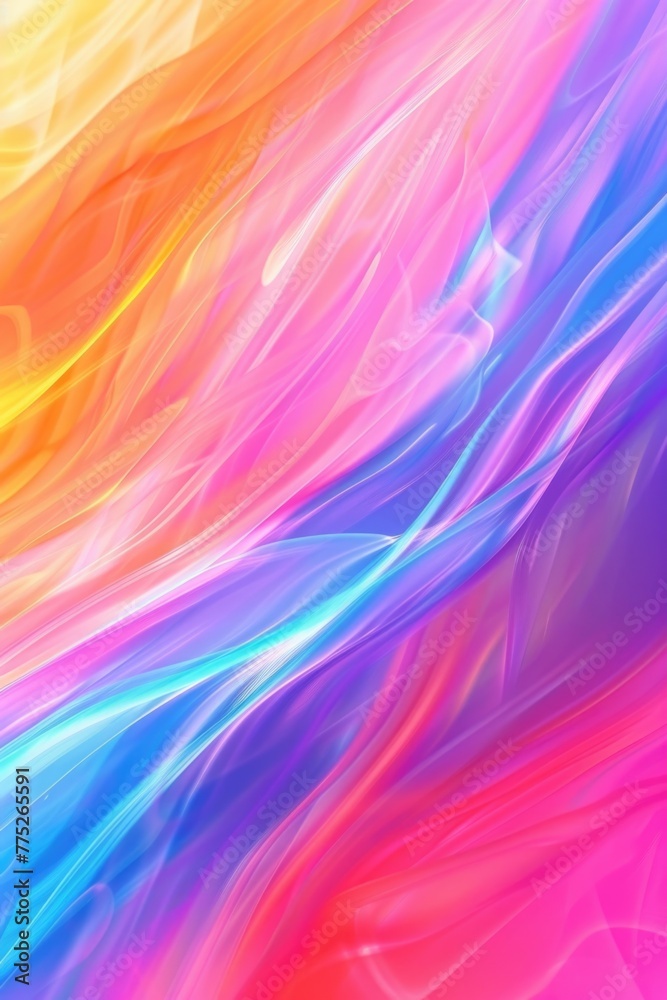 Poster vibrant abstract waves background, suitable for various design projects