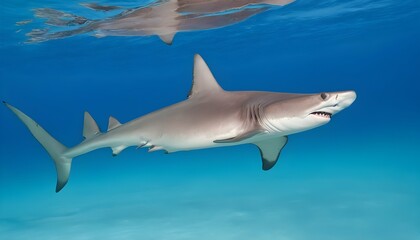 a-hammerhead-shark-swimming-in-crystal-clear-blue-upscaled_8 2
