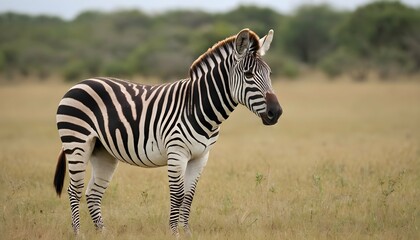 Fototapeta na wymiar a-zebra-in-a-nature-reserve-upscaled_4