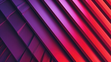 Vibrant red and purple wallpaper with diagonal lines. Perfect for interior design projects
