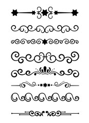 Vector calligraphic and ornament design