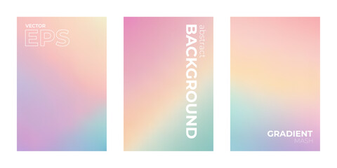 Pastel Colors Gradient Background for Design Projects