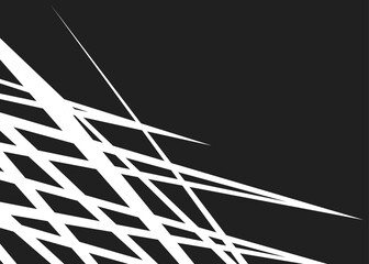 Abstract background with sharp overlapping zigzag line pattern and with some copy space area