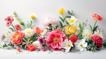 Wonderful Fresh flowers near present boxes and mom word