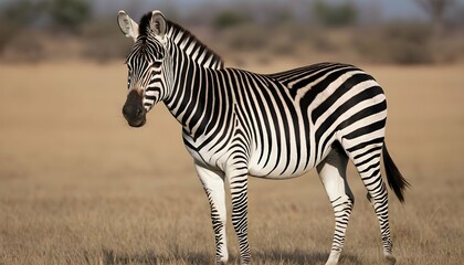 Fototapeta na wymiar a-zebra-with-its-stripes-rippling-in-the-breeze-upscaled_3
