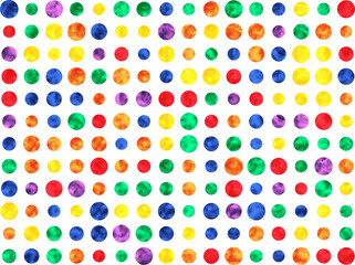 Rainbow LGBT polka dot abstract background