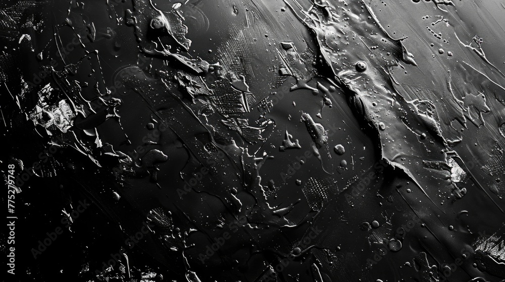 Poster close-up of water droplets in black and white. suitable for various design projects.