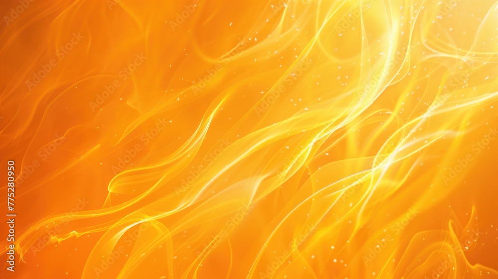 Poster a close-up shot of a fire on a vibrant yellow background. suitable for various graphic design projec
