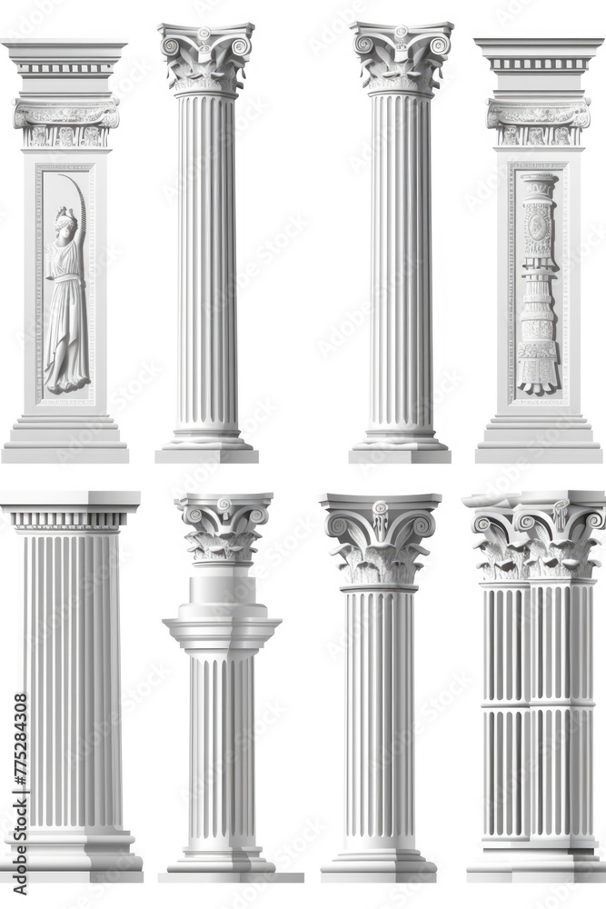 Aufkleber A variety of different columns in one set. Great for architectural design projects