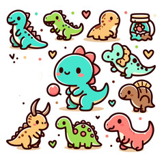 Fototapeta premium Dinosaurus vector icon