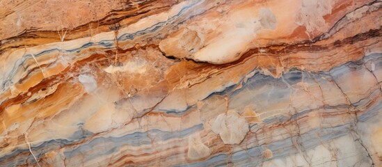 Large piece of marble displaying an intricate and colorful design, perfect for interior decoration and architectural projects