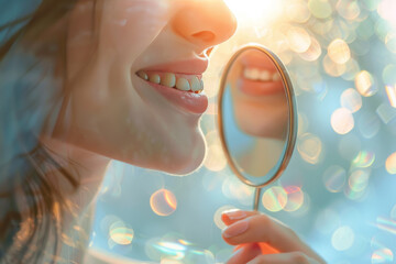 Smiling Reflection in Sunlight