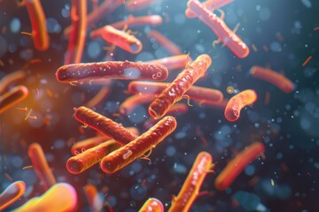 Fototapeta premium A group of colorful gerbils in mid-air. Perfect for animal lovers and pet owners