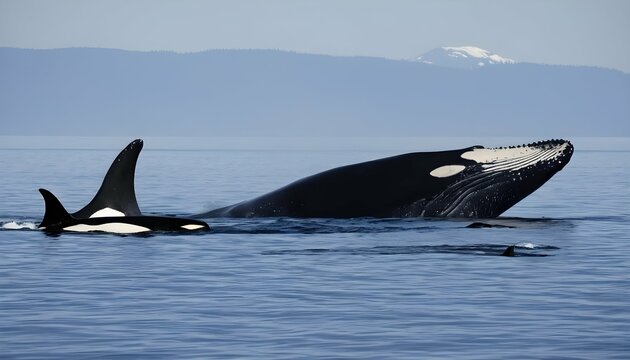 a-blue-whale-swimming-past-a-pod-of-orcas-showing-upscaled_5