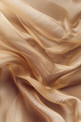 Close up of beige silk fabric, suitable for backgrounds
