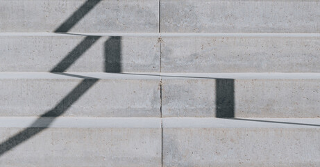 concrete staircase with a shadow - 775290719