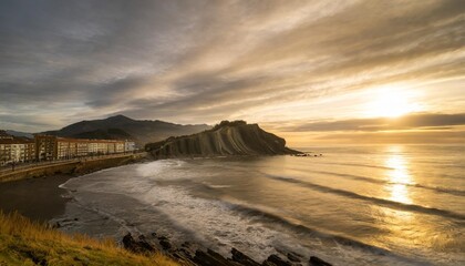 famous flysch of zumaia basque country spain