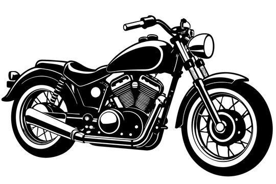 motorcycles'-chopper Negra- realists -fond