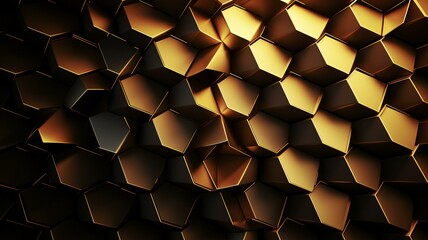 abstract 3d background with hexagons