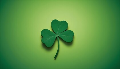 Shamrock Splendor: St. Patrick's Day Festivities on a Vibrant Green Background