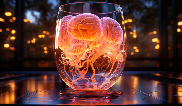 Brains in glass