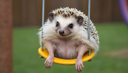 A-Hedgehog-Sitting-On-A-Swing-Ride-Upscaled_8 1