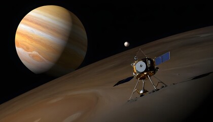 space probe exploring Jupiters moon