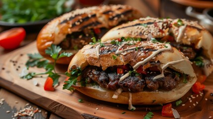  Egyptian dish Kebda is a bun filled with fried liver and drizzled with tahini. 