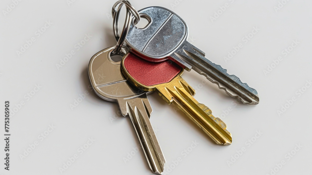 Aufkleber A bunch of keys stacked on top of each other. Ideal for security or access concept