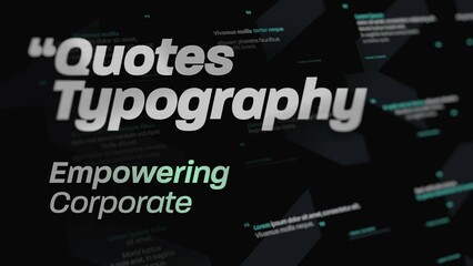 Empowering Corporate Quotes Titles Animation 