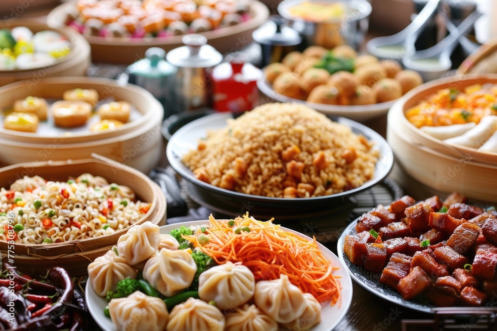 Poster diverse selection of food items for various culinary concepts. ideal for food bloggers or restaurant