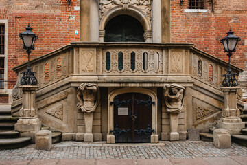 Old Town of Gdansk. Gdańsk Długi Targ. Town Hall in the Main Town in Gdańsk. Tricity. Pomeranian Voivodeship. © Leszek Szelest